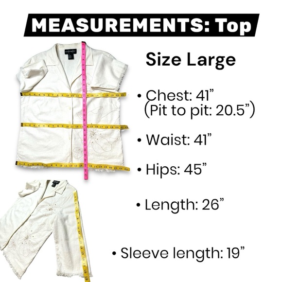 VTG Y2K Linen Blend Skirt Set M/L Top/Lt Jacket Floral Embroidery Requirements - Picture 15 of 16